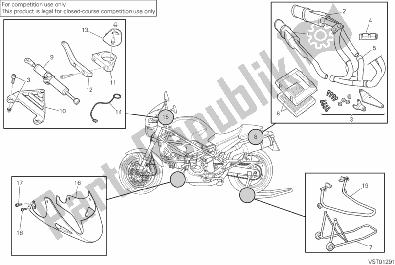 Toutes les pièces pour le Accessoires du Ducati Monster S4 Fogarty 916 2002